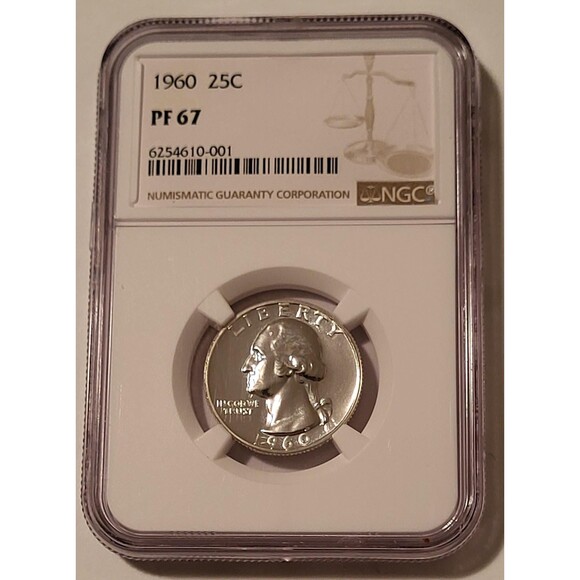 1960 Washington Quarter Proof PF67 NGC - Picture 1 of 2